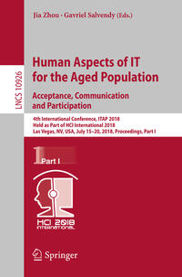 Vorderes Coverbild Human Aspects of IT for the Aged Population. Acceptance, Communication and Participation