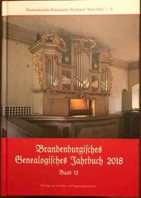 Vorderes Coverbild Brandenburgisches Genealogisches Jahrbuch 2018