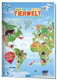 Vorderes Coverbild Trötsch Stickerbuch Mein erster Atlas Tierwelt