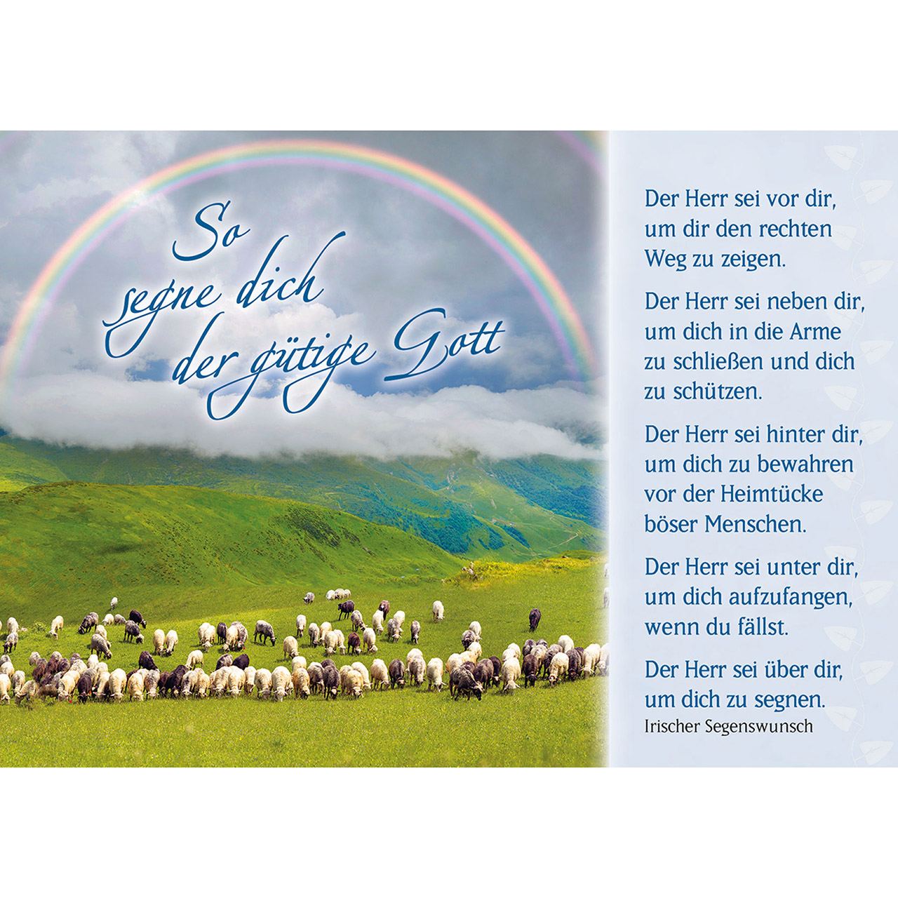 Beispielinhalt (Bild) Der gute Hirte führt uns