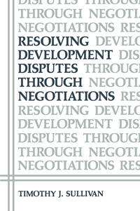 Vorderes Coverbild Resolving Development Disputes Through Negotiations