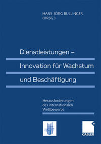 Vorderes Coverbild Dienstleistungen — Innovation für Wachstum und Beschäftigung