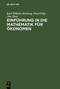 Vorderes Coverbild Einführung in die Mathematik für Ökonomen