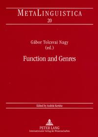 Vorderes Coverbild Function and Genres