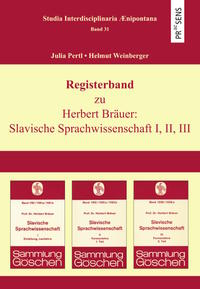 Vorderes Coverbild Registerband zu Herbert Bräuer: Slavische Sprachwissenschaft I, II, III