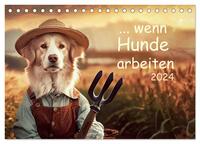 Vorderes Coverbild Wenn Hunde arbeiten (Tischkalender 2025 DIN A5 quer), CALVENDO Monatskalender