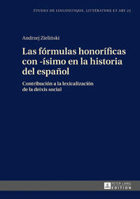 Vorderes Coverbild Las fórmulas honoríficas con -ísimo en la historia del español
