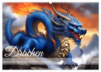 Vorderes Coverbild Drachen - Furchterregende und imposante Fabelwesen (Wandkalender 2025 DIN A2 quer), CALVENDO Monatskalender