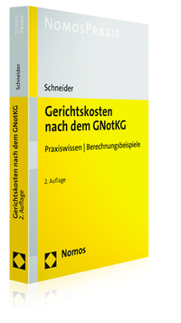 Vorderes Coverbild Gerichtskosten nach dem GNotKG