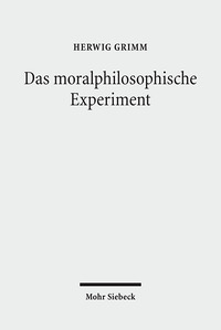 Vorderes Coverbild Das moralphilosophische Experiment