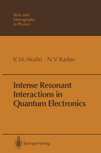 Vorderes Coverbild Intense Resonant Interactions in Quantum Electronics