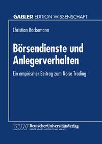 Vorderes Coverbild Börsendienste und Anlegerverhalten