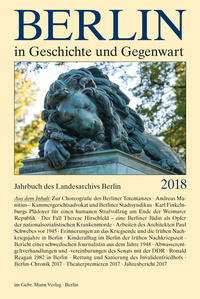 Vorderes Coverbild Berlin in Geschichte und Gegenwart