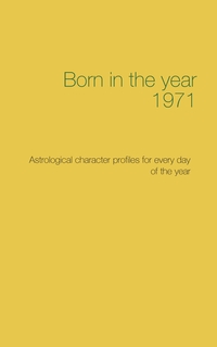 Vorderes Coverbild Born in the year 1971