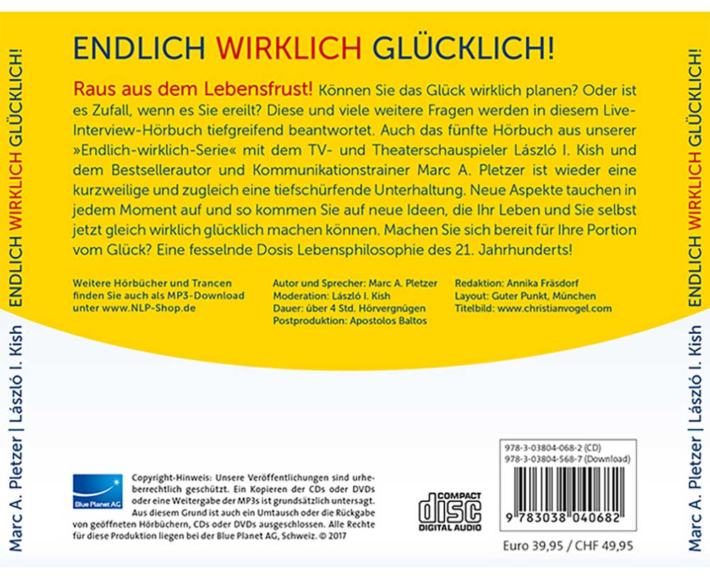 Rückseitencover Endlich wirklich glücklich