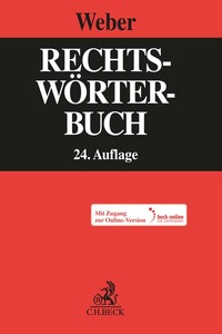 Vorderes Coverbild Rechtswörterbuch