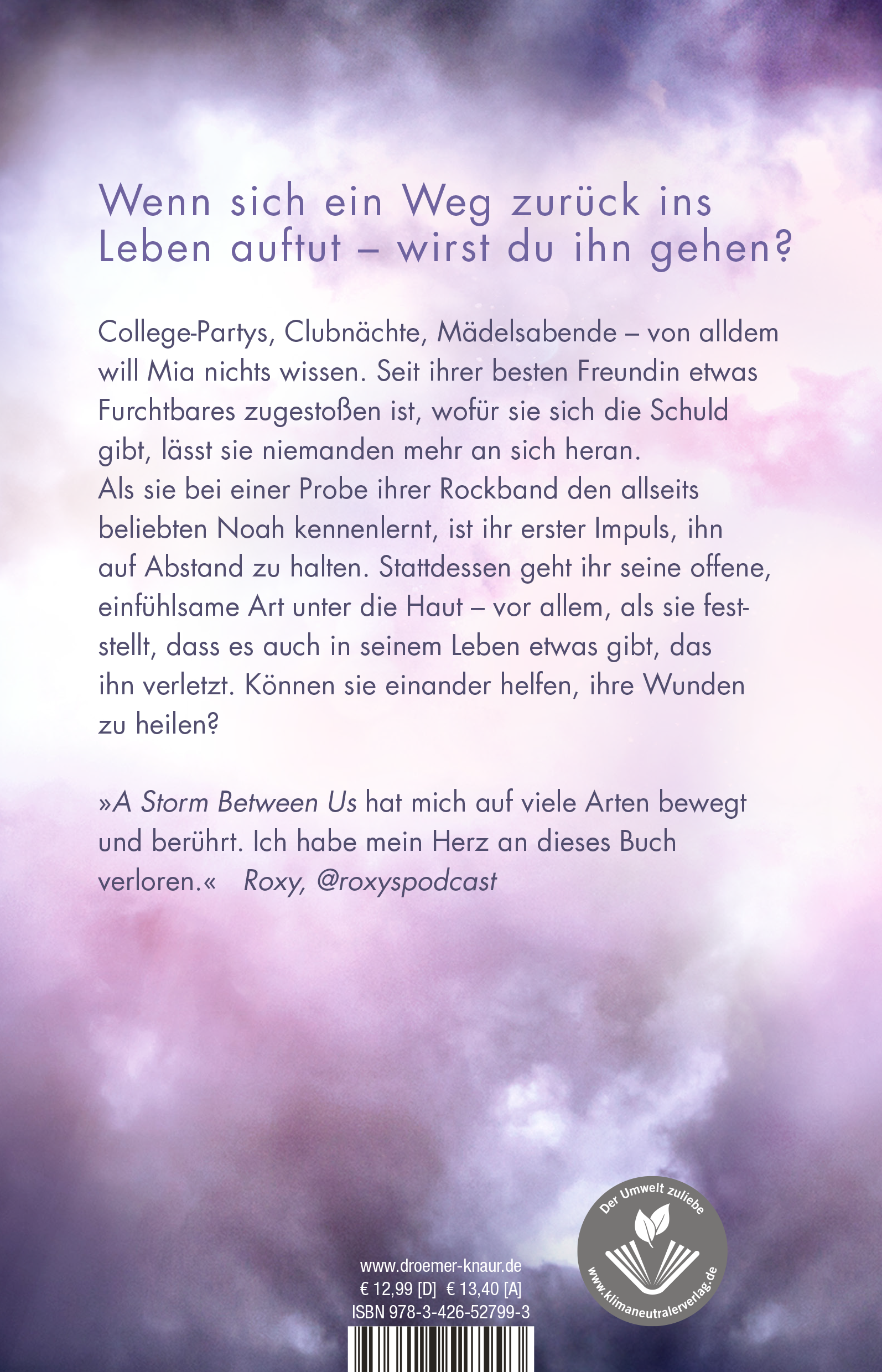 Rückseitencover A Storm Between Us