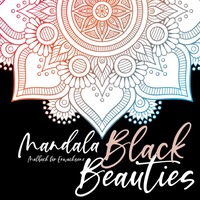Vorderes Coverbild Mandala Malbuch für Erwachsene - Black Beauties