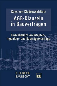 Vorderes Coverbild AGB-Klauseln in Bauverträgen