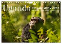 Vorderes Coverbild Uganda - ein Land der Vielfalt (Wandkalender 2025 DIN A4 quer), CALVENDO Monatskalender