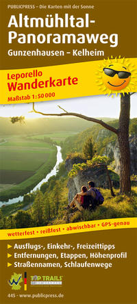 Vorderes Coverbild Altmühltal-Panoramaweg, Gunzenhausen - Kelheim