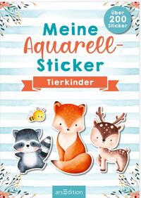 Vorderes Coverbild Meine Aquarell-Sticker – Tierkinder