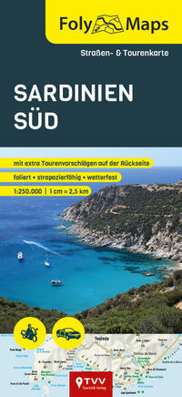 Vorderes Coverbild FolyMaps Sardinien Süd