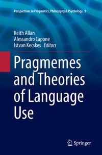 Vorderes Coverbild Pragmemes and Theories of Language Use