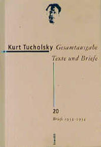 Vorderes Coverbild Gesamtausgabe Texte und Briefe 20