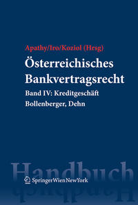 Vorderes Coverbild Österreichisches Bankvertragsrecht