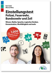 Vorderes Coverbild Einstellungstest Polizei, Feuerwehr, Bundeswehr und Zoll
