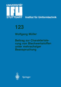 Vorderes Coverbild Beitrag zur Charakterisierung von Blechwerkstoffen unter mehrachsiger Beanspruchung