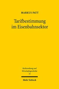 Vorderes Coverbild Tarifbestimmung im Eisenbahnsektor