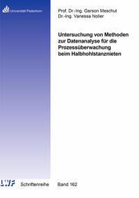 Vorderes Coverbild Untersuchung von Methoden zur Datenanalyse für die Prozessüberwachung beim Halbhohlstanznieten