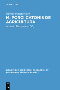 Vorderes Coverbild M. Porci Catonis de agri cultura