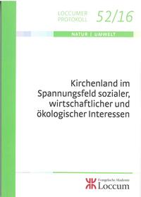 Vorderes Coverbild Kirchenland im Spannungsfeld sozialer, wirtschaftlicher und ökologischer Interessen