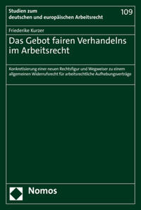 Vorderes Coverbild Das Gebot fairen Verhandelns im Arbeitsrecht