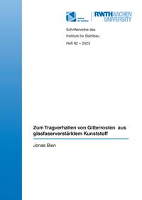 Vorderes Coverbild Zum Tragverhalten von Gitterrosten aus glasfaserverstärktem Kunststoff