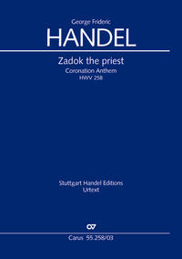 Vorderes Coverbild Zadok the priest. Coronation Anthem I (Klavierauszug)