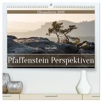 Vorderes Coverbild Pfaffenstein Perspektiven - Elbsandstein (hochwertiger Premium Wandkalender 2026 DIN A2 quer), Kunstdruck in Hochglanz