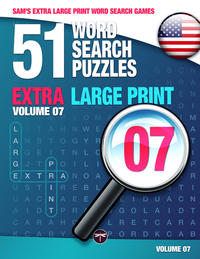 Vorderes Coverbild Sam's Extra Large Print Word Search Games, 51 Word Search Puzzles, Volume 7