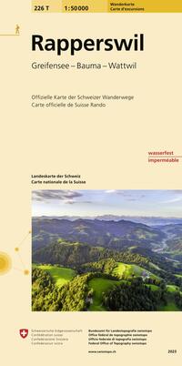 Vorderes Coverbild 226T Rapperswil Wanderkarte