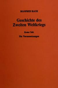 Vorderes Coverbild Geschichte des Zweiten Weltkriegs.