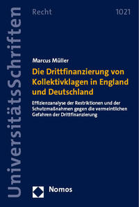Vorderes Coverbild Die Drittfinanzierung von Kollektivklagen in England und Deutschland