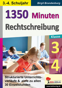 Vorderes Coverbild 1350 Minuten Rechtschreibung / Klasse 3-4