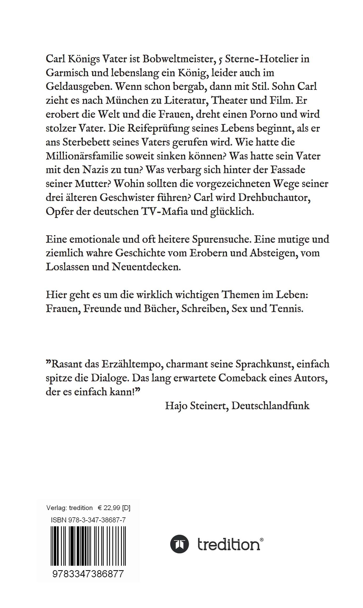 Rückseitencover Der Sohn des Bobfahrers