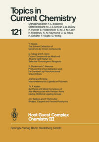Vorderes Coverbild Host Guest Complex Chemistry III