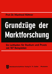 Vorderes Coverbild Grundzüge der Marktforschung
