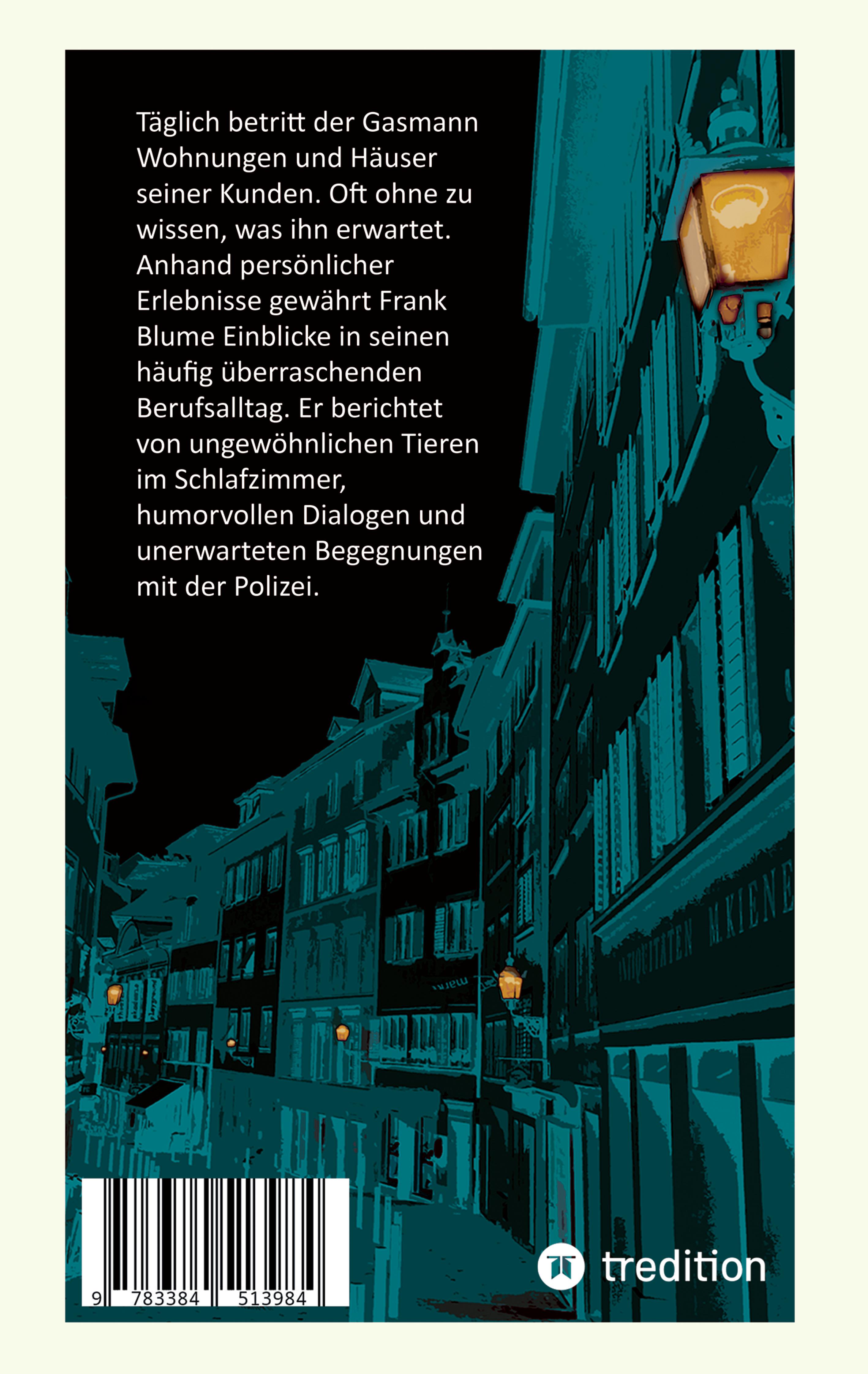 Rückseitencover Der Gasmann von Zürich