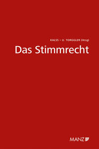 Vorderes Coverbild Das Stimmrecht Wiener Unternehmensrechtstag